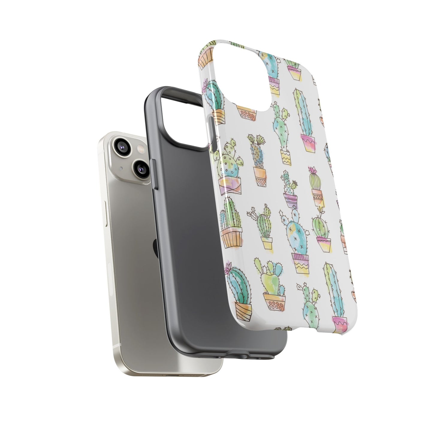 Pastel Cactus Love Phone Case