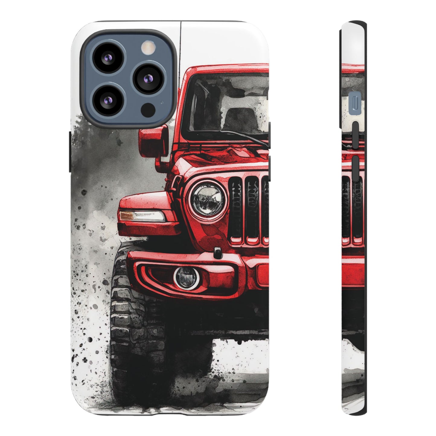 Off Road Love Red Wrangler Protective Phone Case for Iphone, Samsung and Google Phones