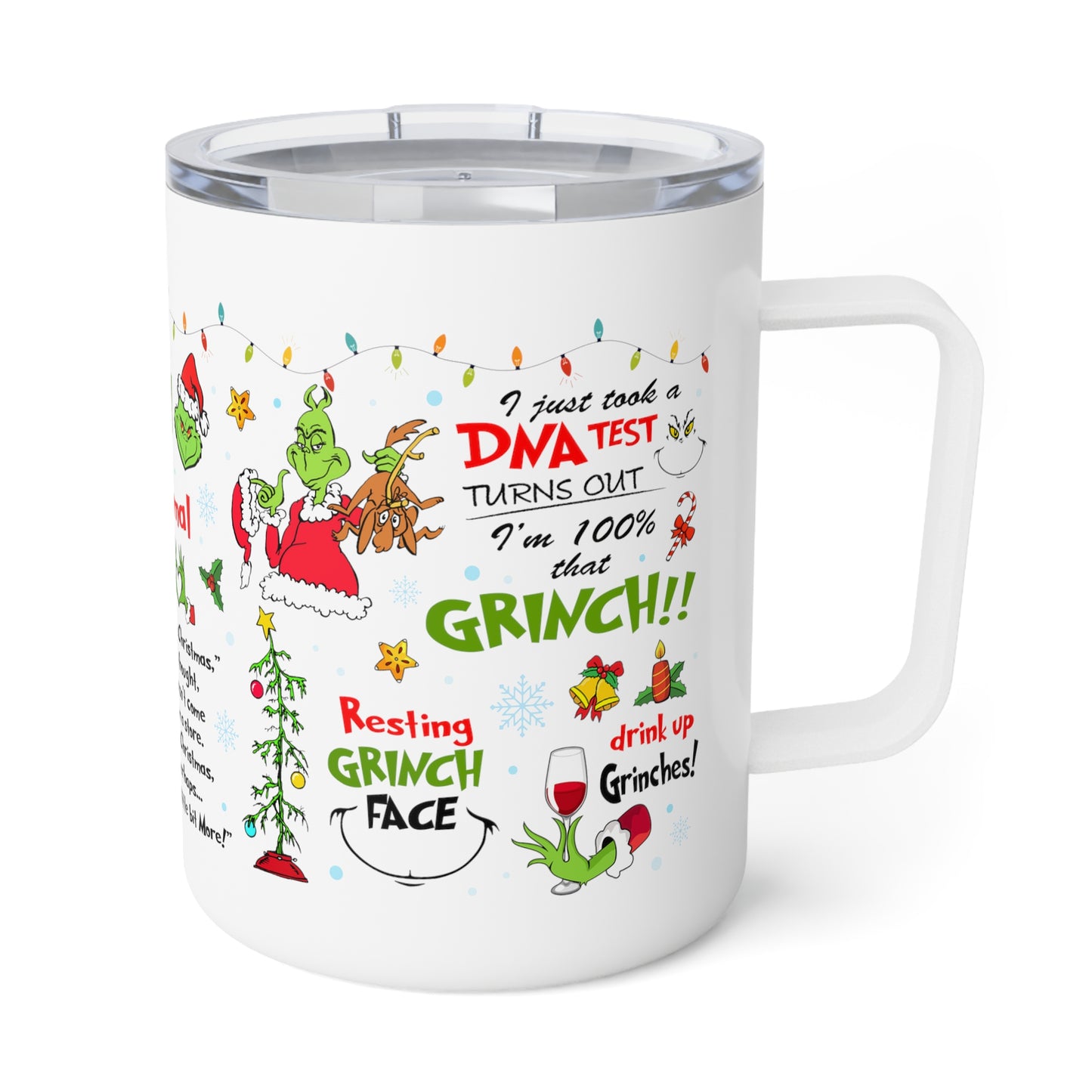 Grinchmas Insulated Coffee Mug, 10oz