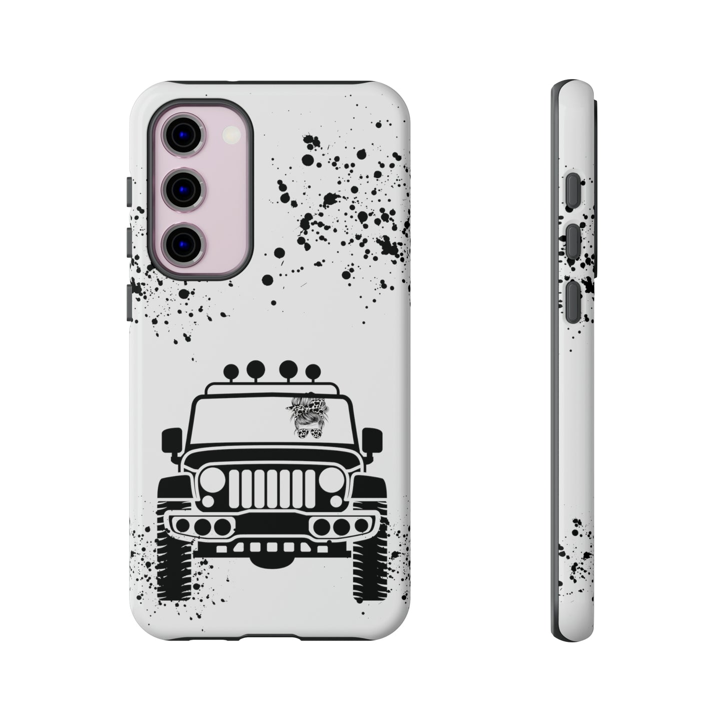 Off Road Girl Cow Print Shades Protective Phone Case for Iphone, Samsung and Google Phones