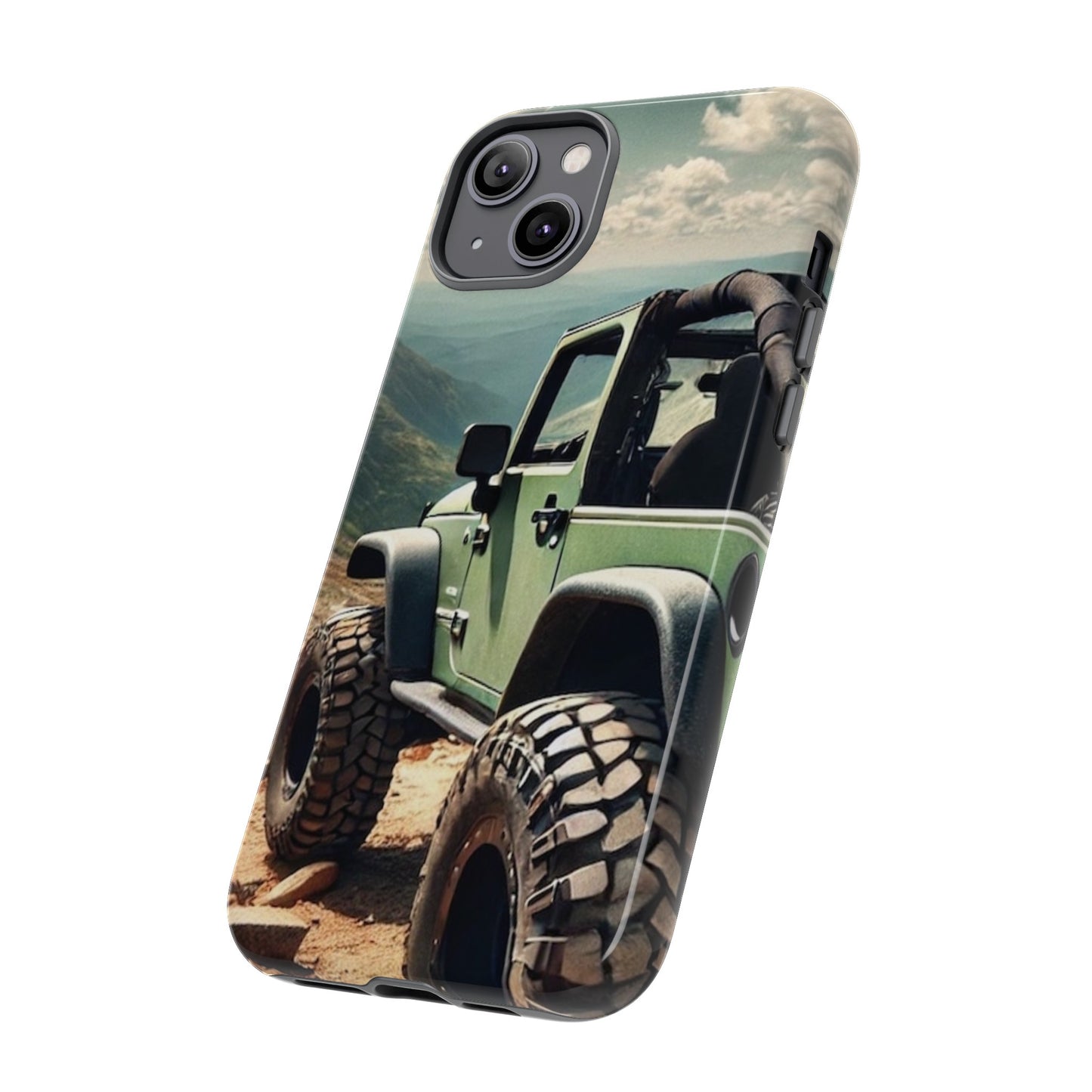 Green Jeep Protective Phone Case