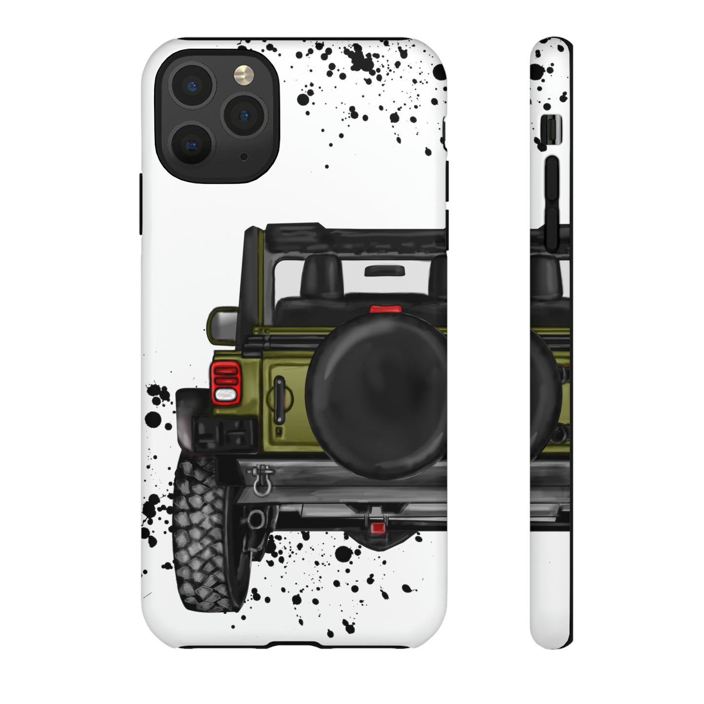 Off Road Life Army Green Protective Case for Iphone, Google and Samsung