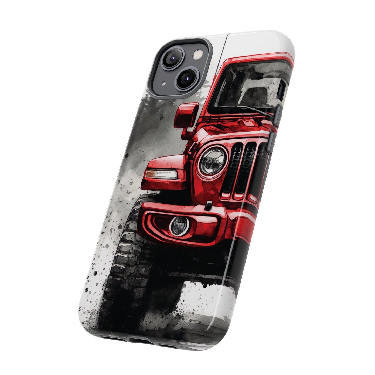 Off Road Love Red Wrangler Protective Phone Case for Iphone, Samsung and Google Phones