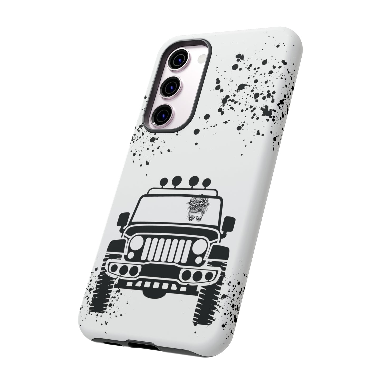 Off Road Girl Cow Print Shades Protective Phone Case for Iphone, Samsung and Google Phones