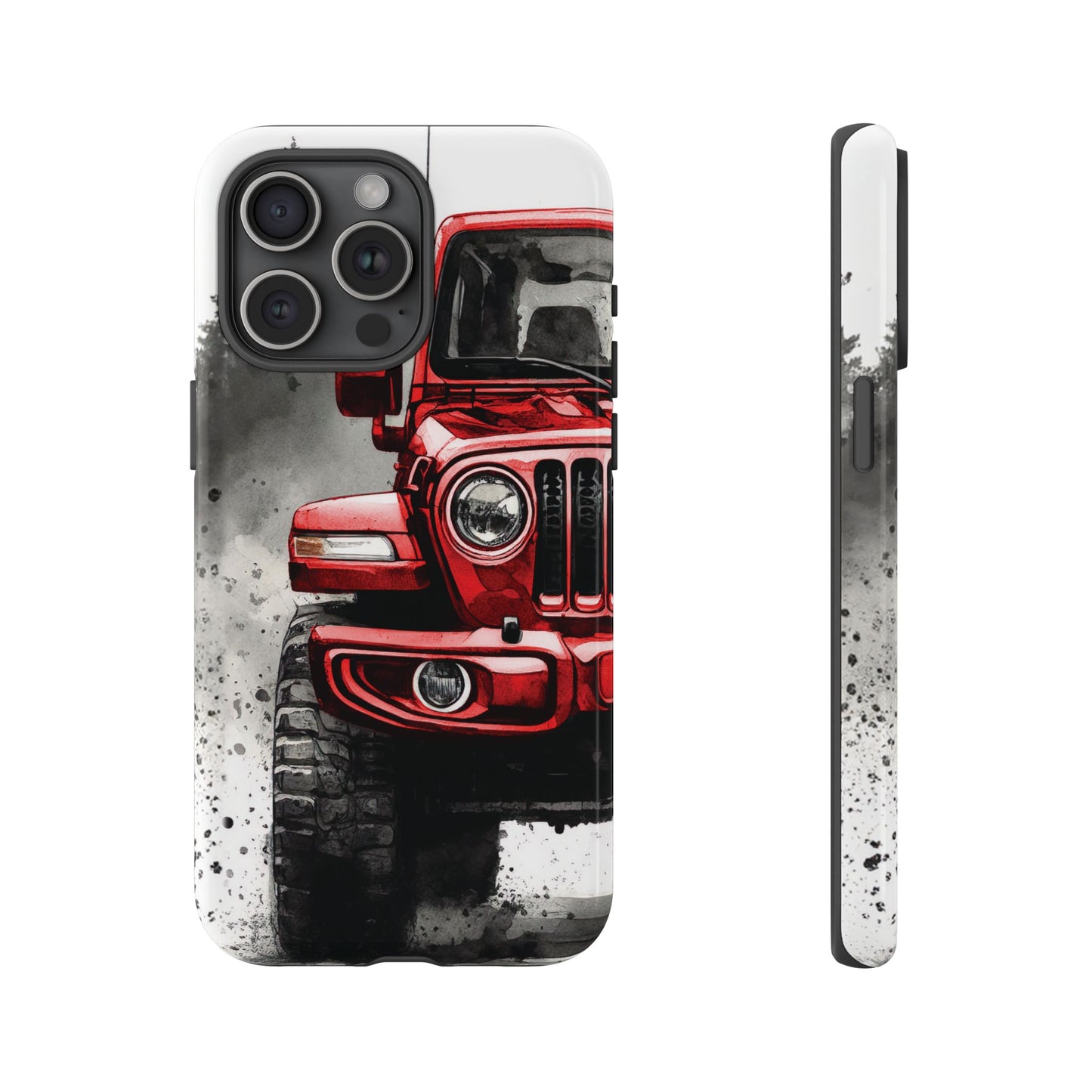 Off Road Love Red Wrangler Protective Phone Case for Iphone, Samsung and Google Phones