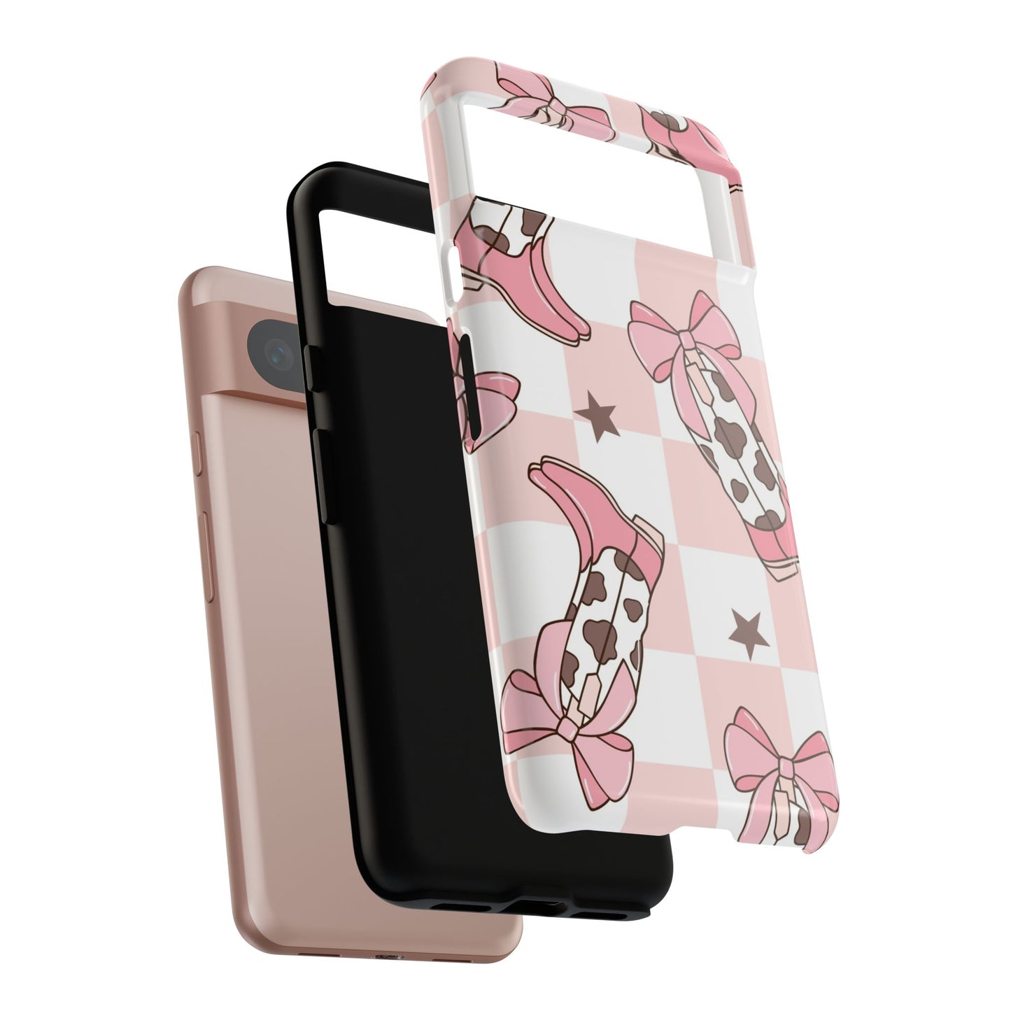 Cowboy Boots and Bows Protective Phone Case