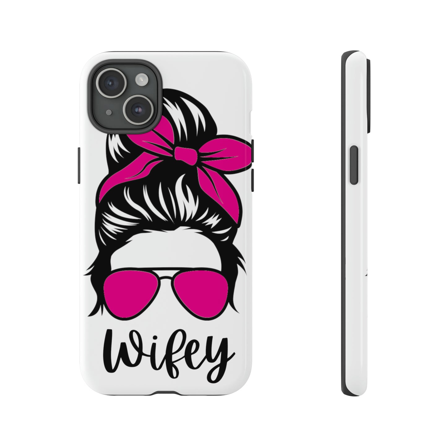 Pink Wifey Protective Case for IPhone, Samsung and Google