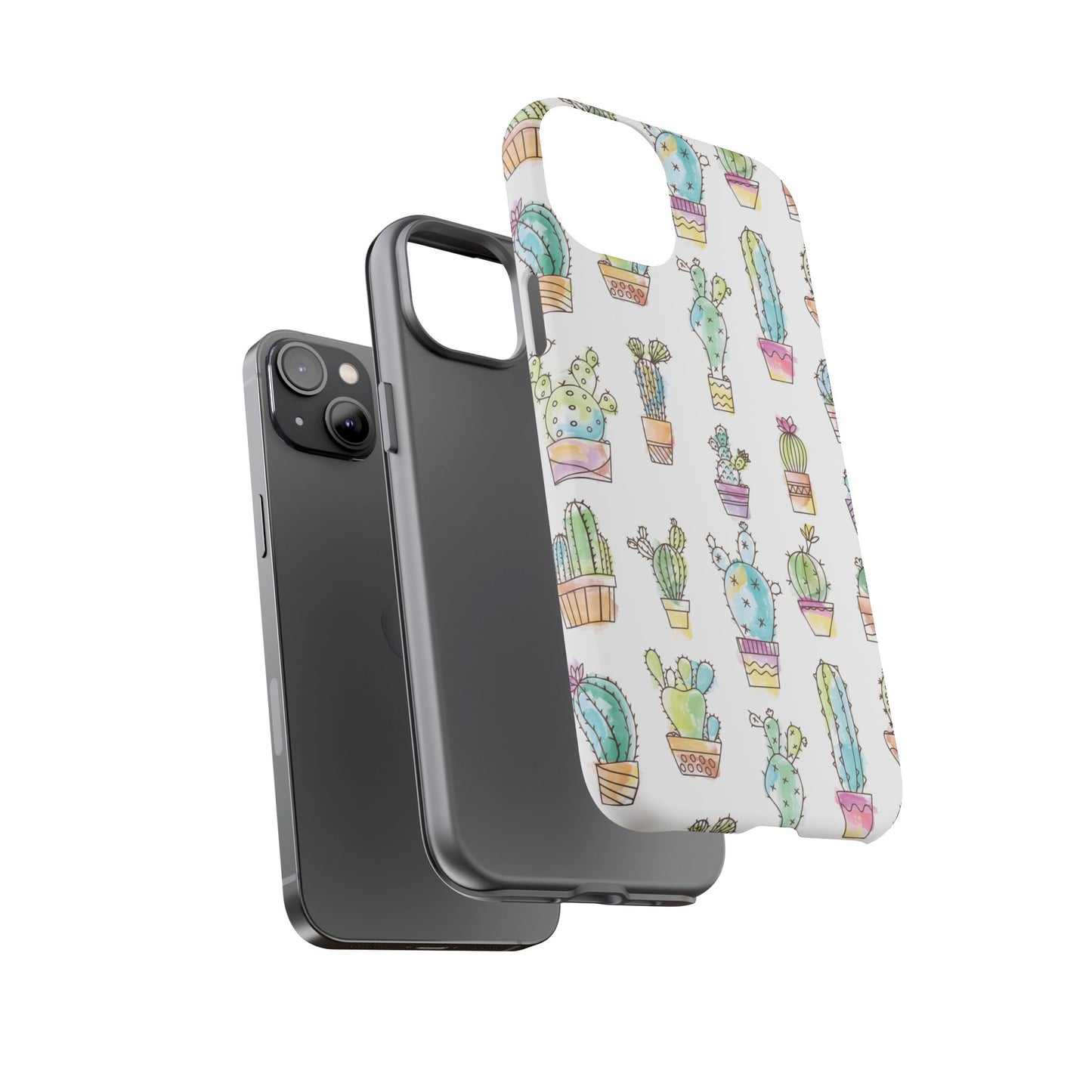 Pastel Cactus Love Phone Case