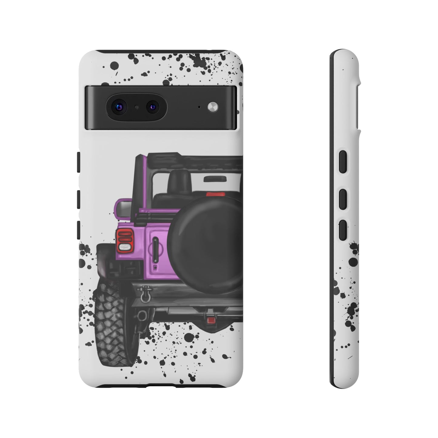 Off Road Life Charcoal Pink/Light Purple Protective Case for Iphone, Google and Samsung
