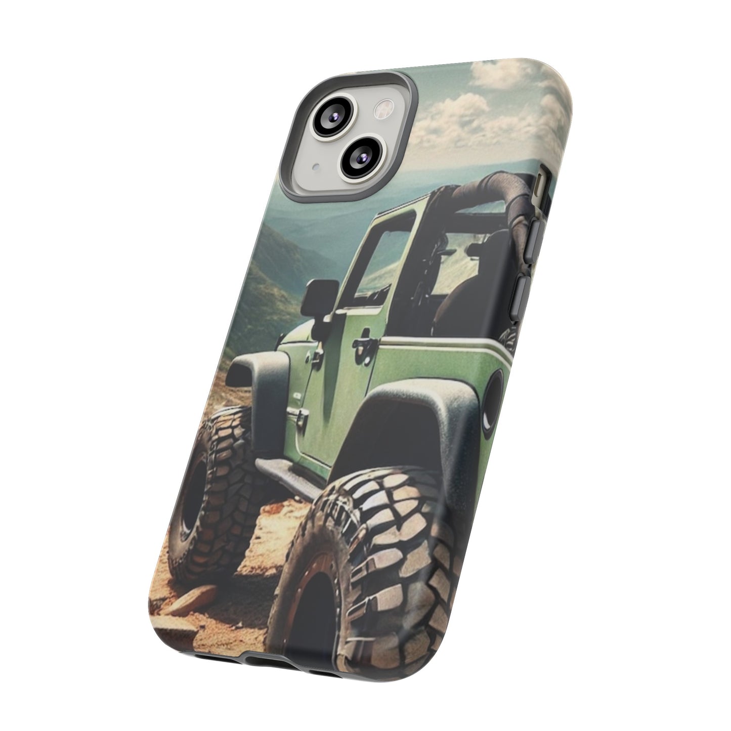 Green Jeep Protective Phone Case