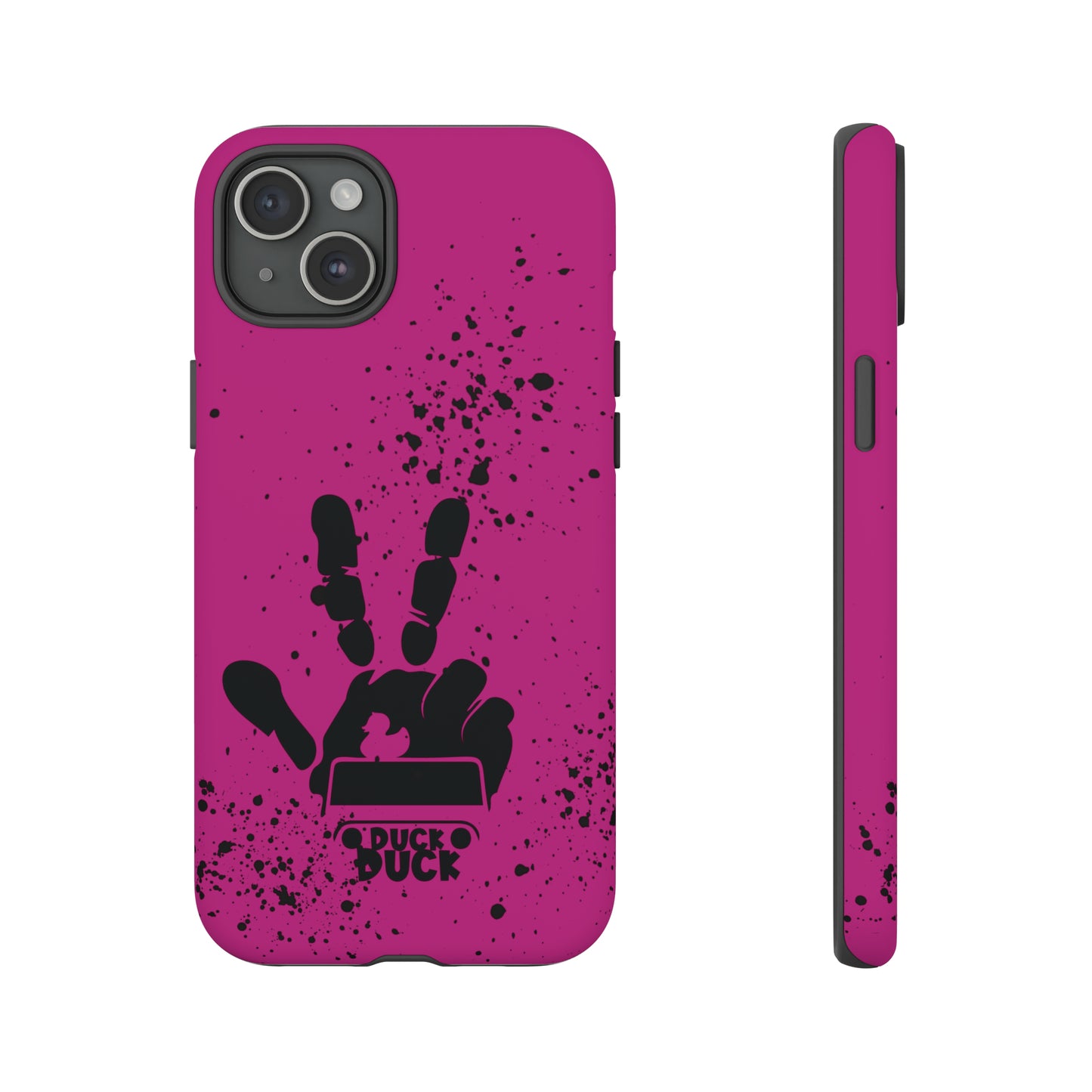 Duck Duck Hot Pink Protective Phone Case for IPhone, Samsung and Google Phone