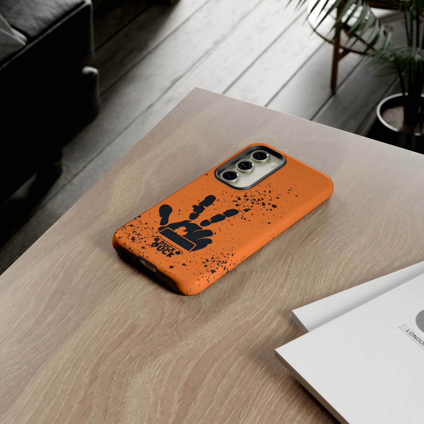 Duck Duck Orange Protective Phone Case for IPhone, Samsung and Google Phones