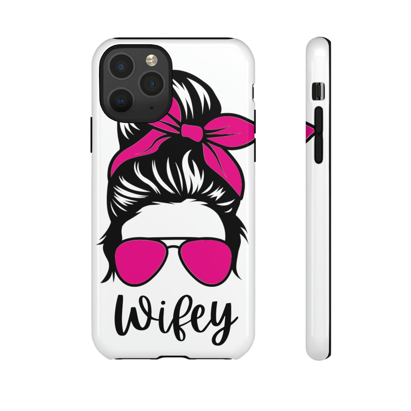 Pink Wifey Protective Case for IPhone, Samsung and Google