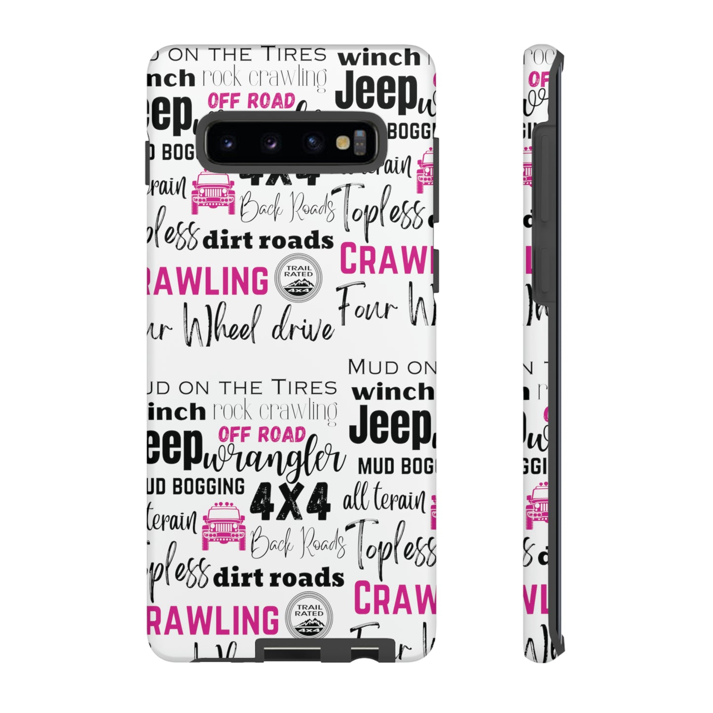 Off Road Subway Art Splash of Pink Protective Phone Case for Iphone, Samsung and Google Phones