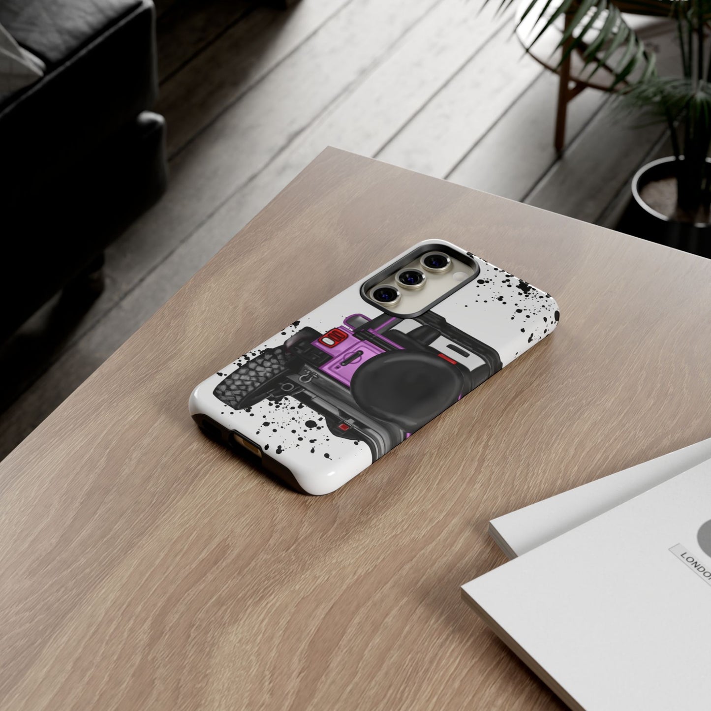 Off Road Life Pink/Light Purple Protective Case for Iphone, Google and Samsung