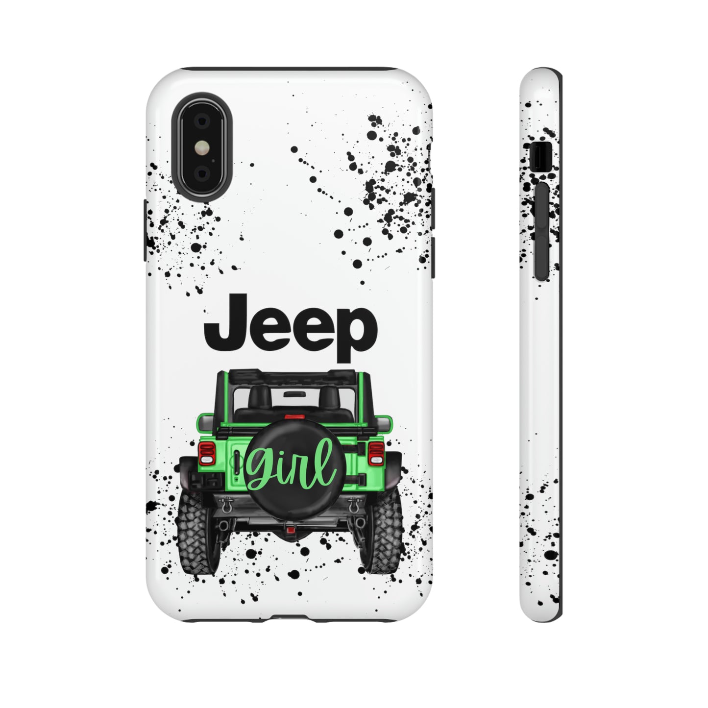 Off Road Girl Light Green Protective Case for Iphone, Google and Samsung Phones