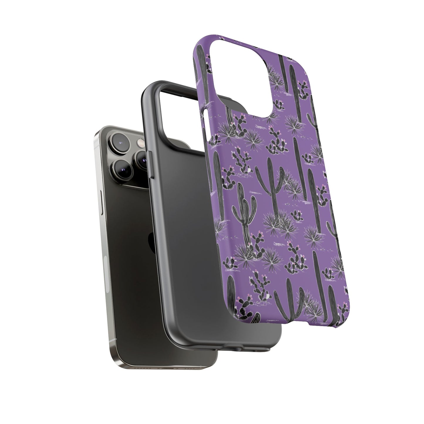 Purple Cactus Love Phone Case
