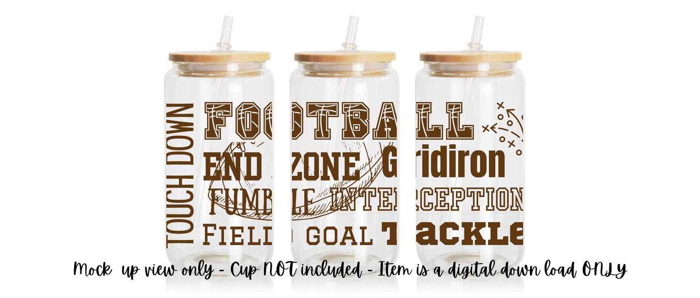 Digital Download - Football Wrap design