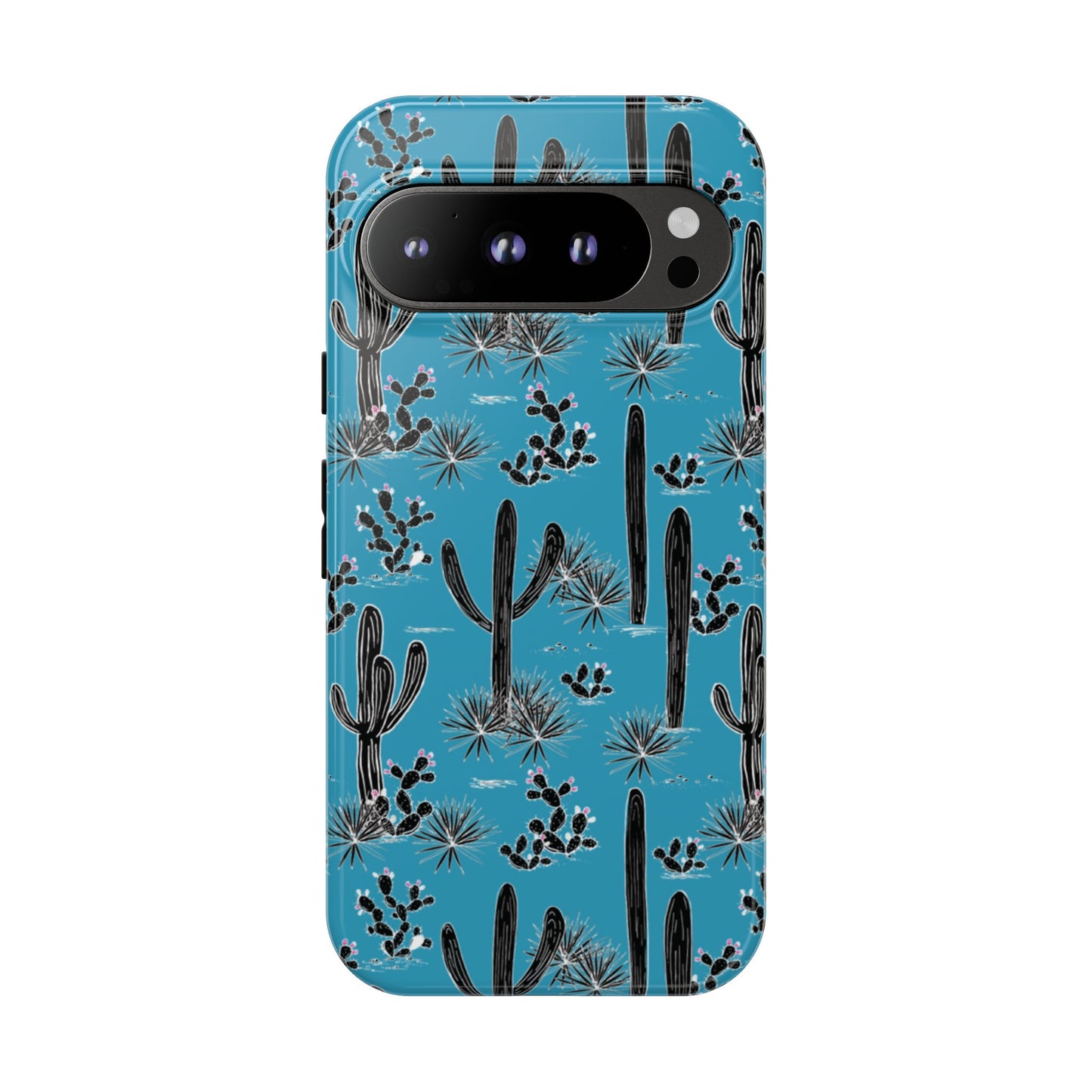 Turquoise Cactus Love Phone Case