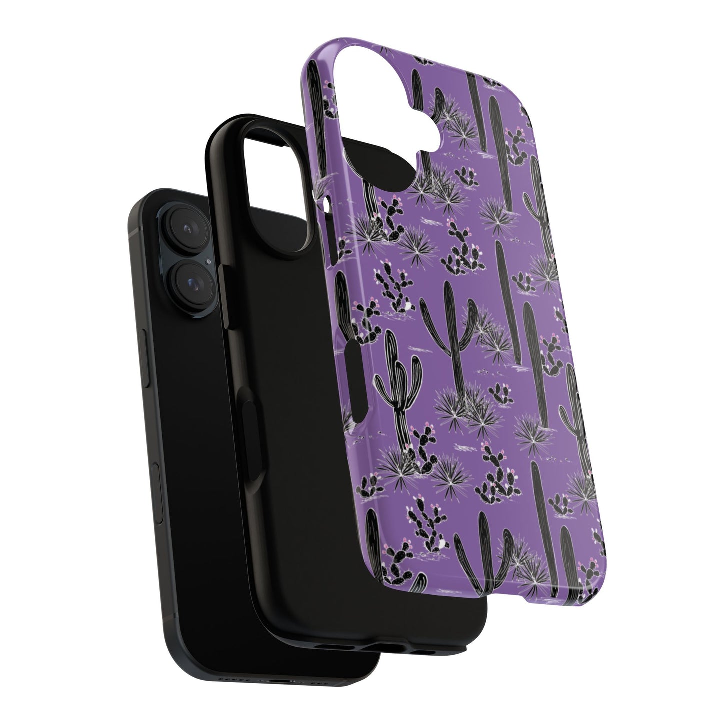 Purple Cactus Love Phone Case