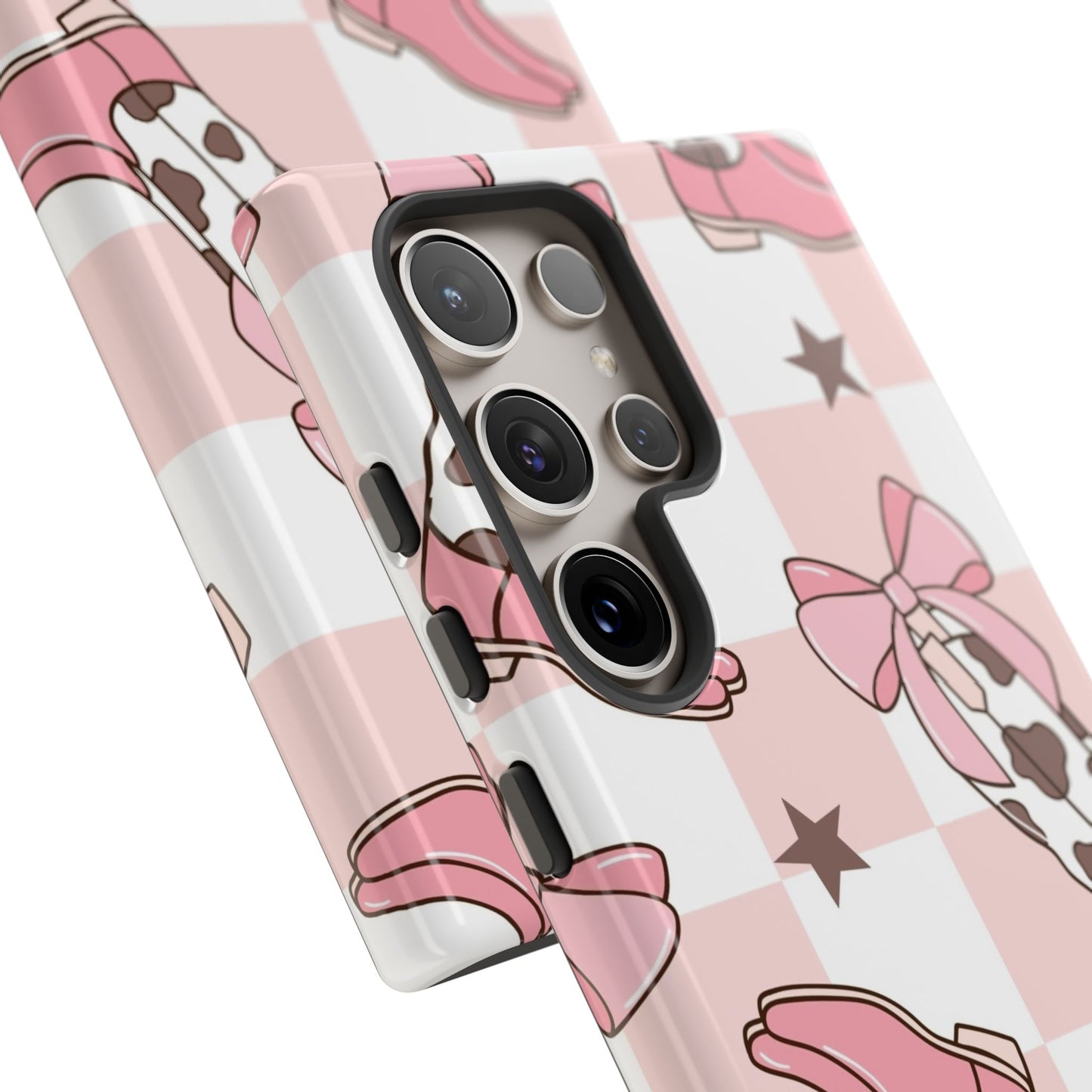 Cowboy Boots and Bows Protective Phone Case