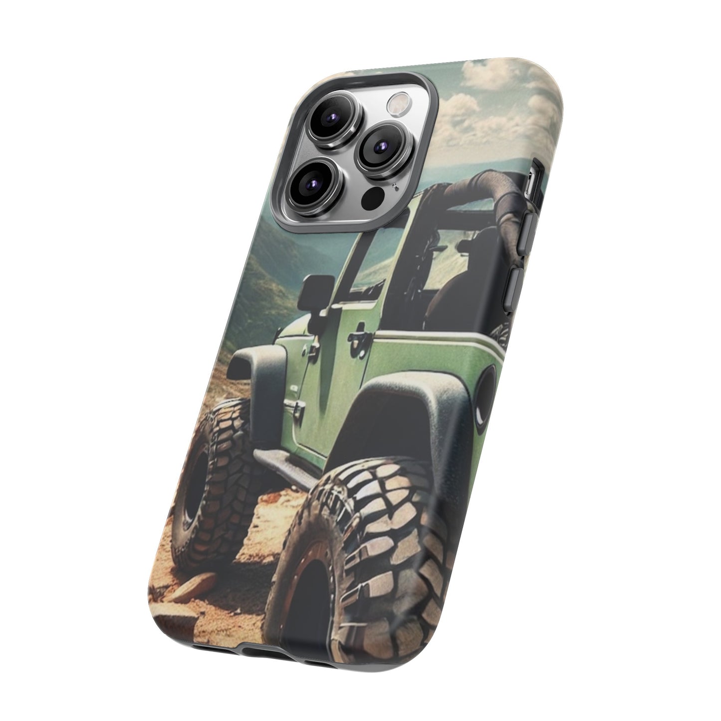 Green Jeep Protective Phone Case