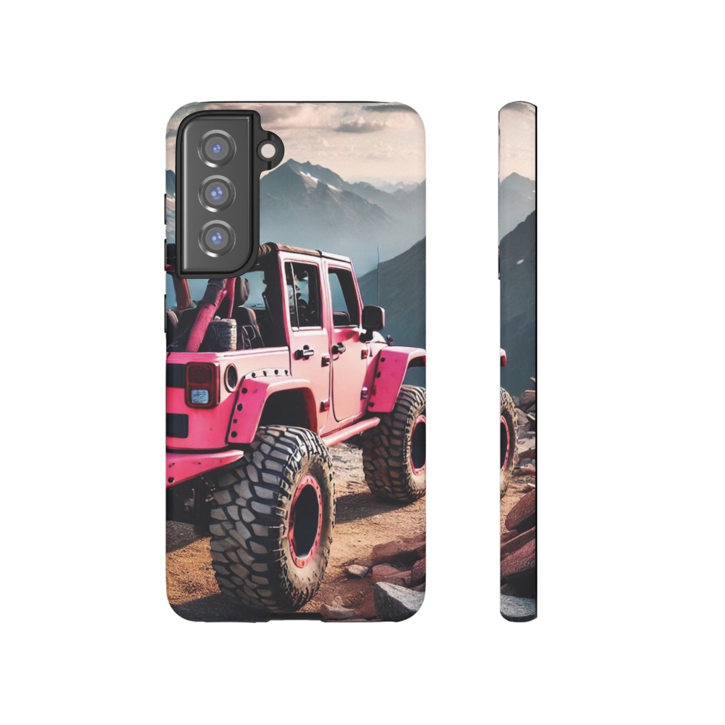 Pink Jeep Protective Phone Case