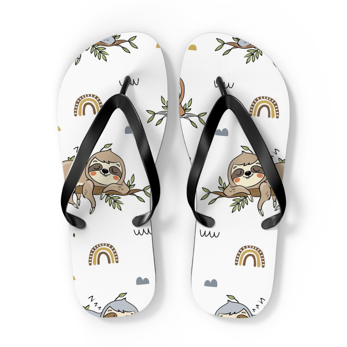 Sloth Love Flip Flops