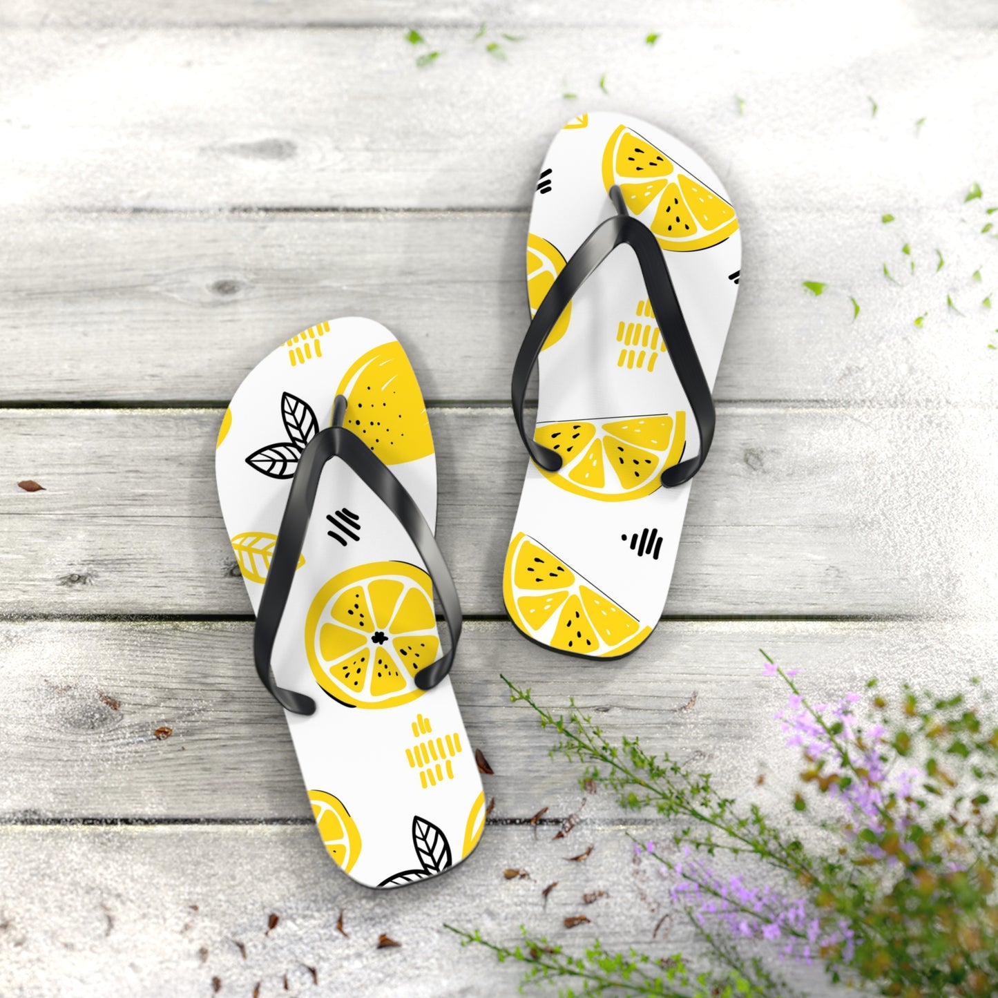 Lemon Love  Summer Flip Flops