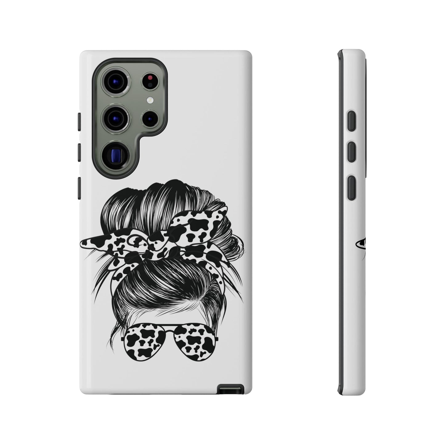 Cow Print Woman Mom Wife Protective Phone Case for Iphone, Samsung and Google Phones