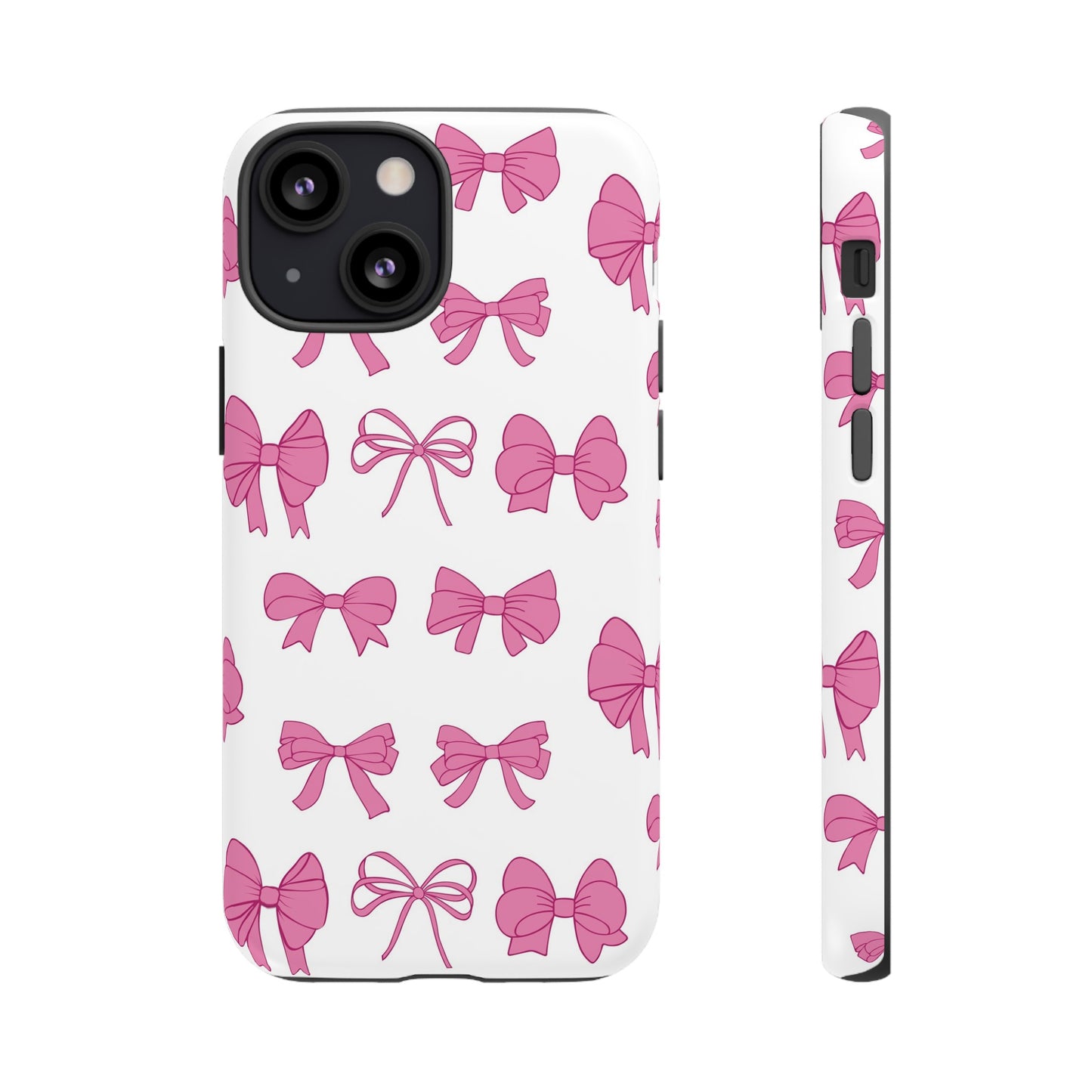 Pink Bows Protective Phone Case for Iphone, Samsung and Google Phones