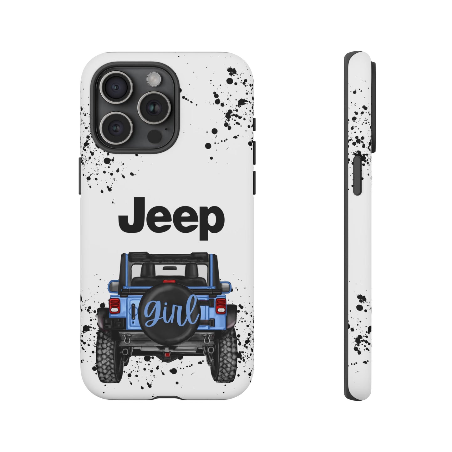 Off Road Girl Light Blue Protective Case for Iphone, Google and Samsung Phones