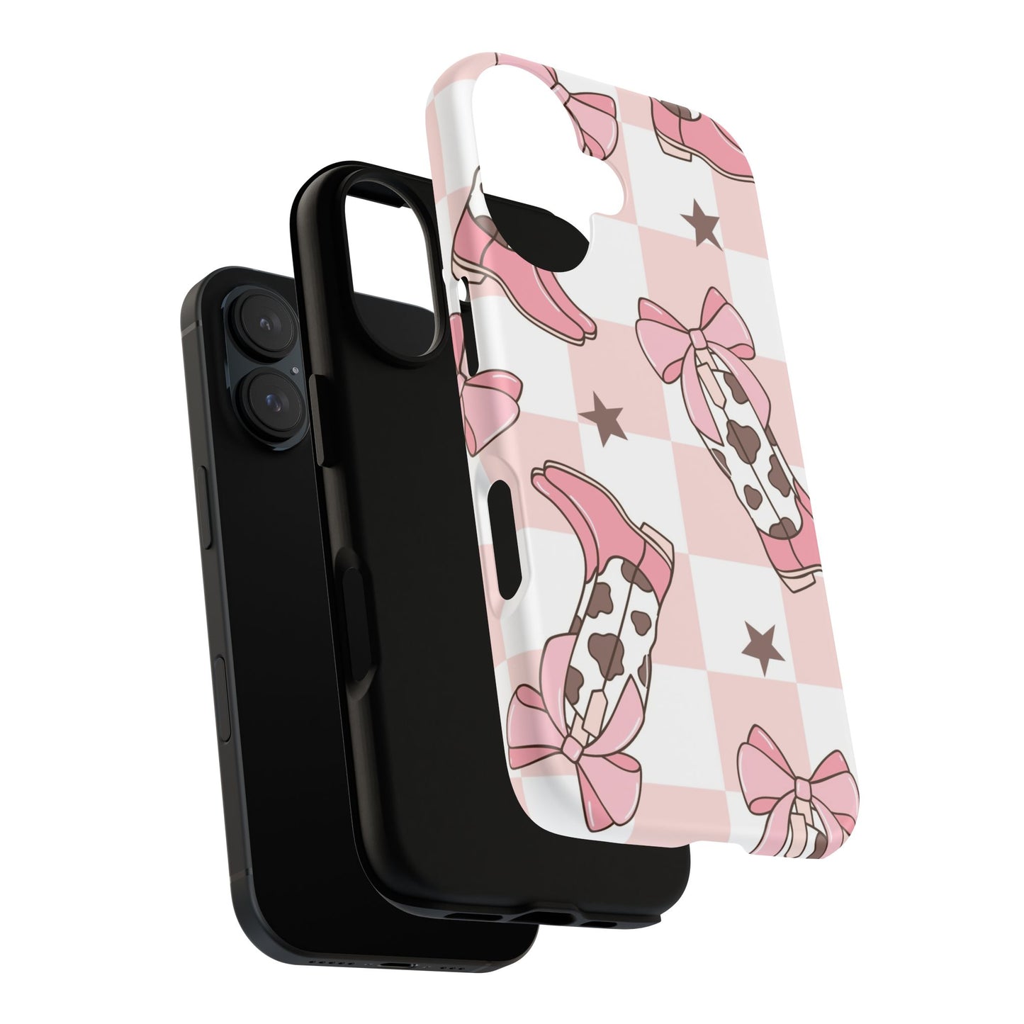 Cowboy Boots and Bows Protective Phone Case