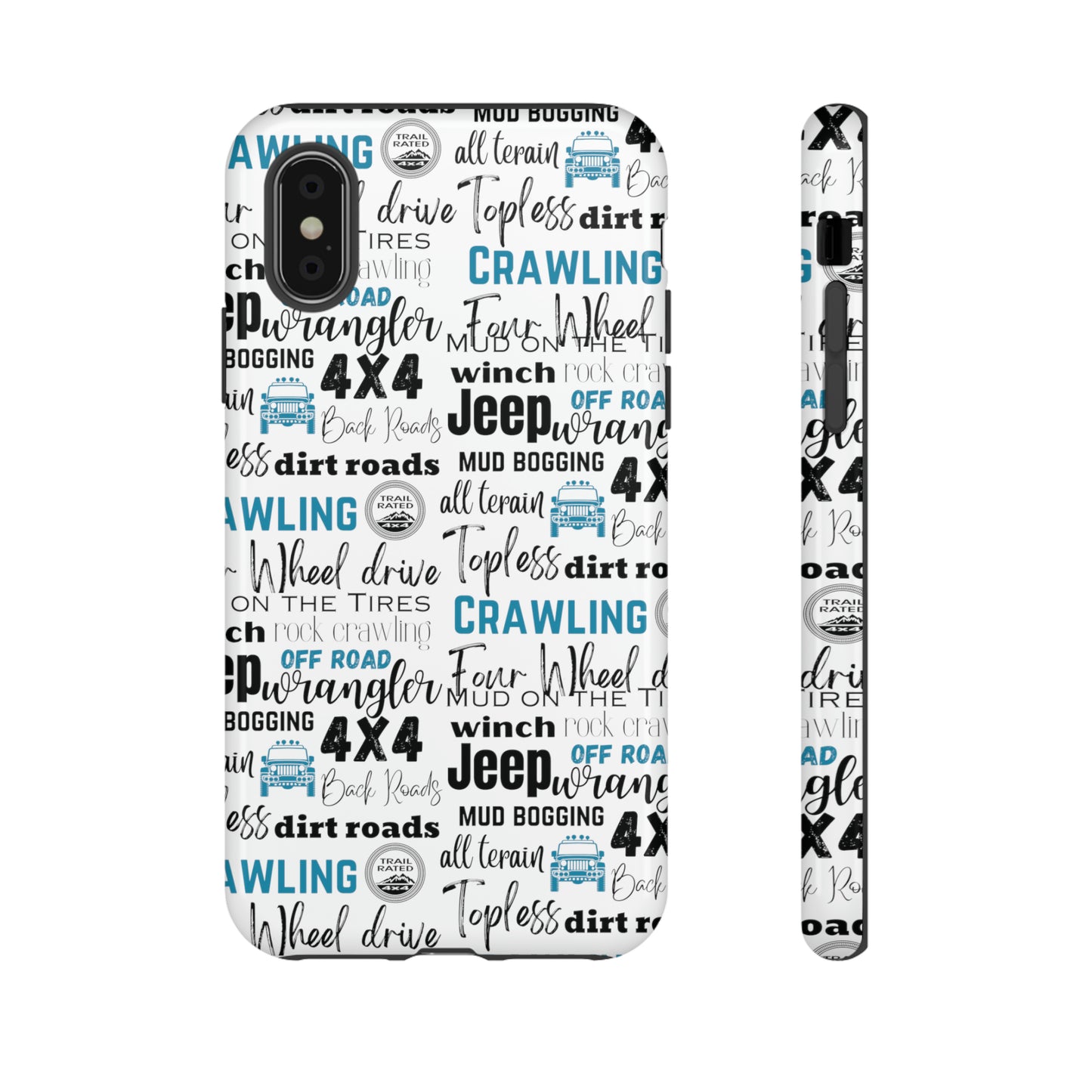 Off Road Subway Art Turquoise Protective Phone Case for Iphone, Samsung and Google Phones