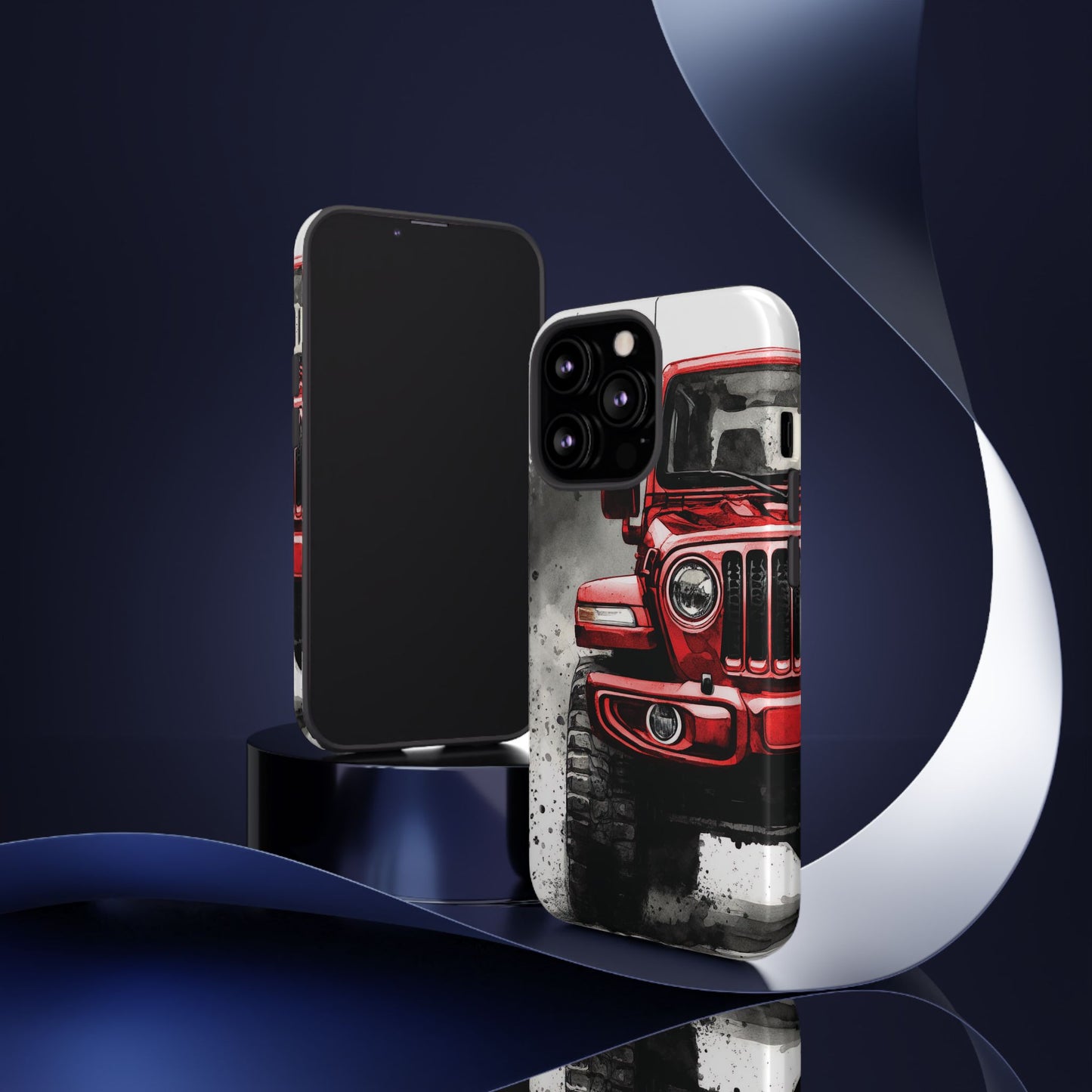 Off Road Love Red Wrangler Protective Phone Case for Iphone, Samsung and Google Phones