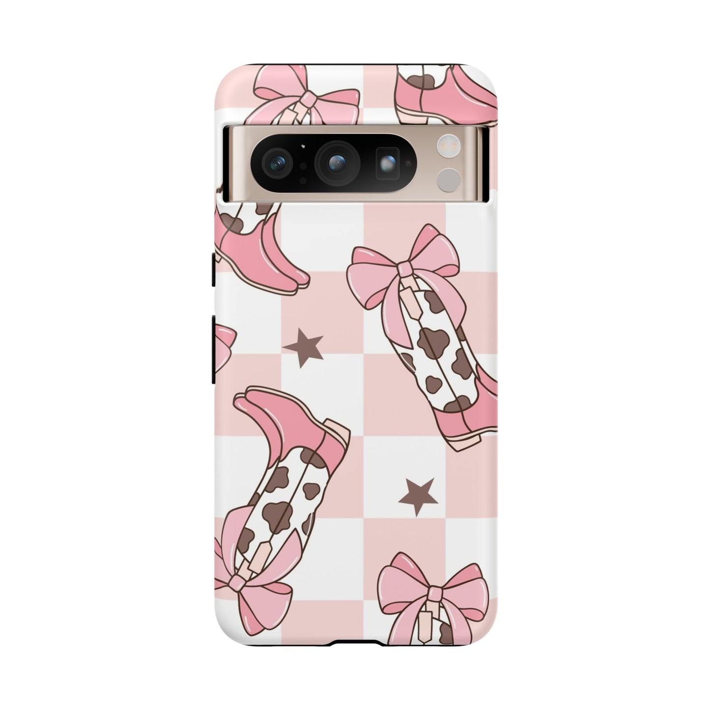 Cowboy Boots and Bows Protective Phone Case