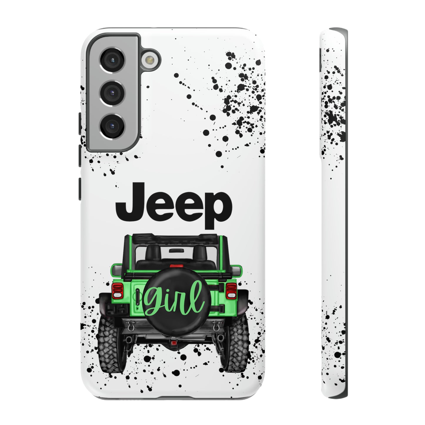 Off Road Girl Light Green Protective Case for Iphone, Google and Samsung Phones