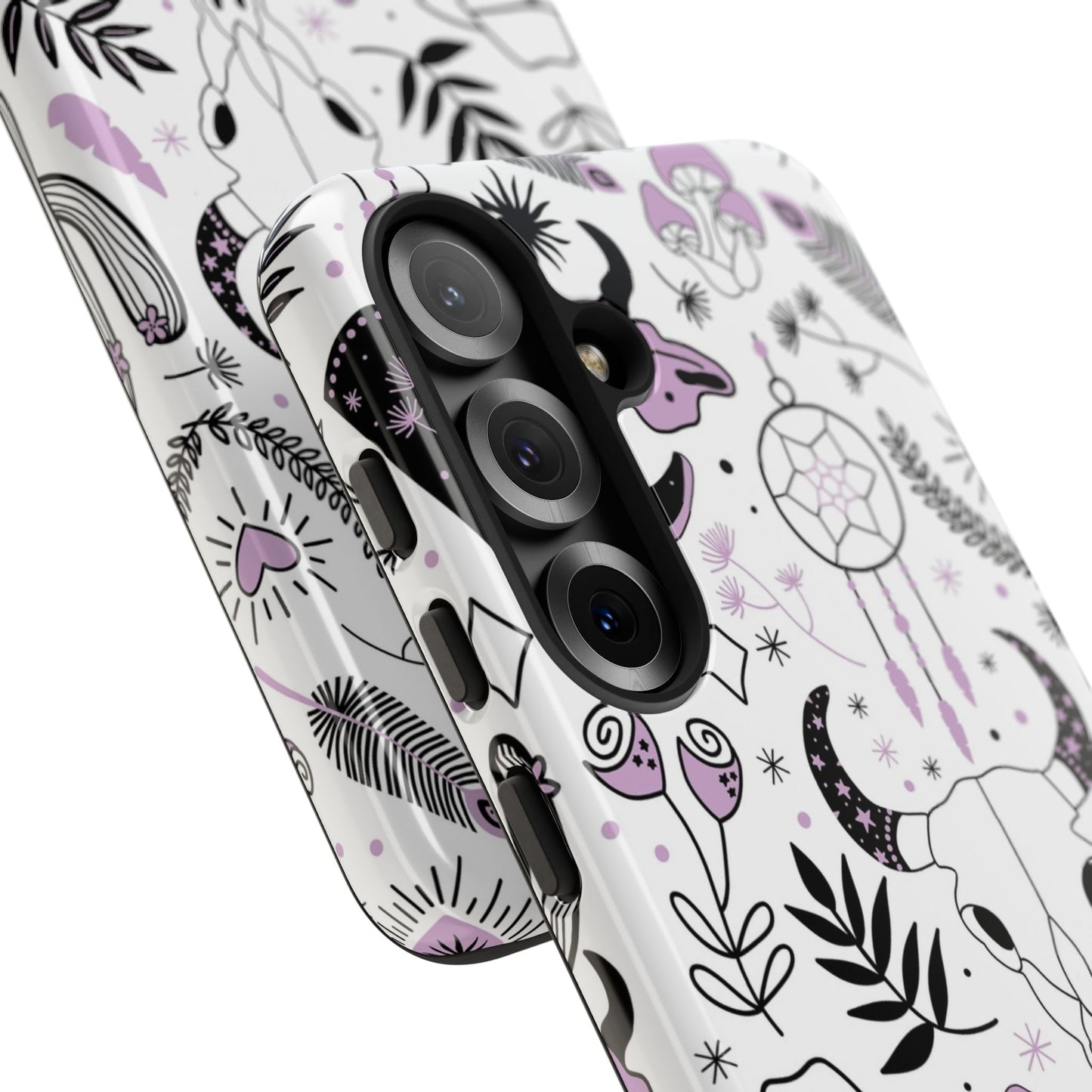 Purple and Black Western Protective Drop Proof Case Iphone, Samsung and Google phones