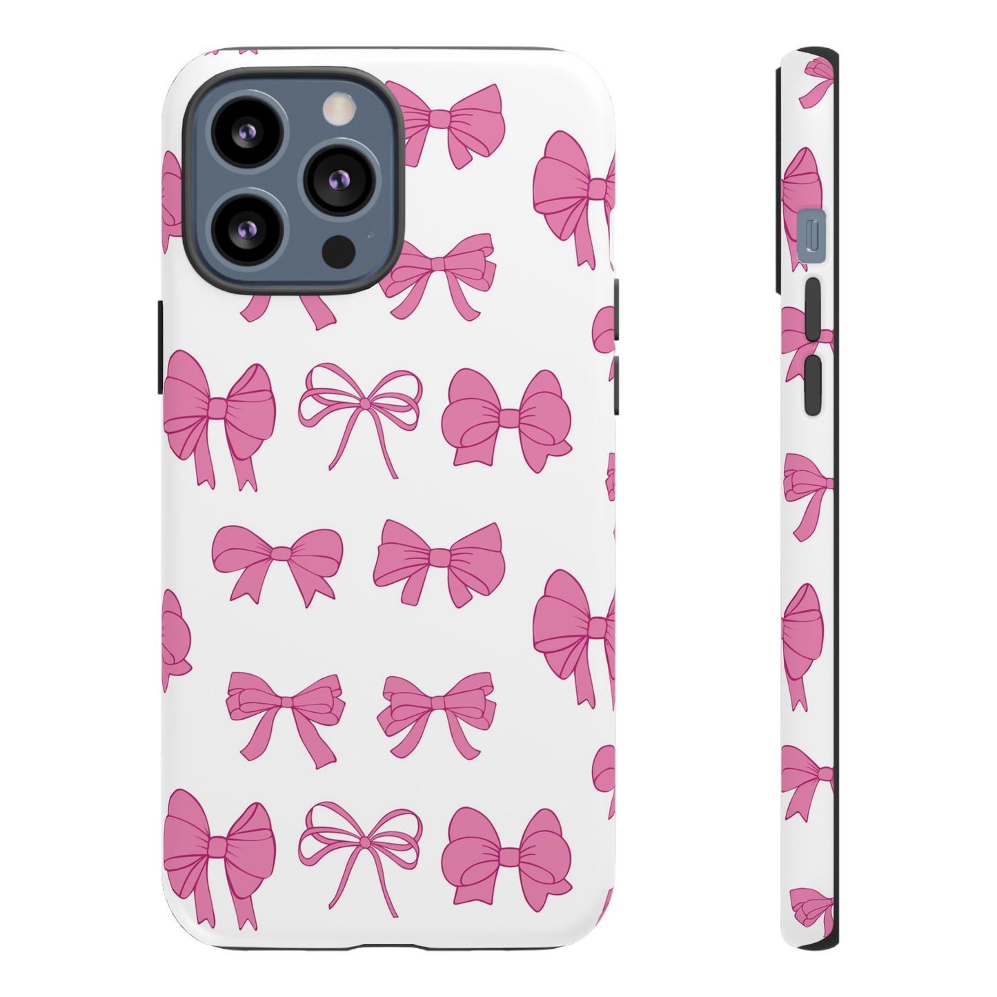 Pink Bows Protective Phone Case for Iphone, Samsung and Google Phones