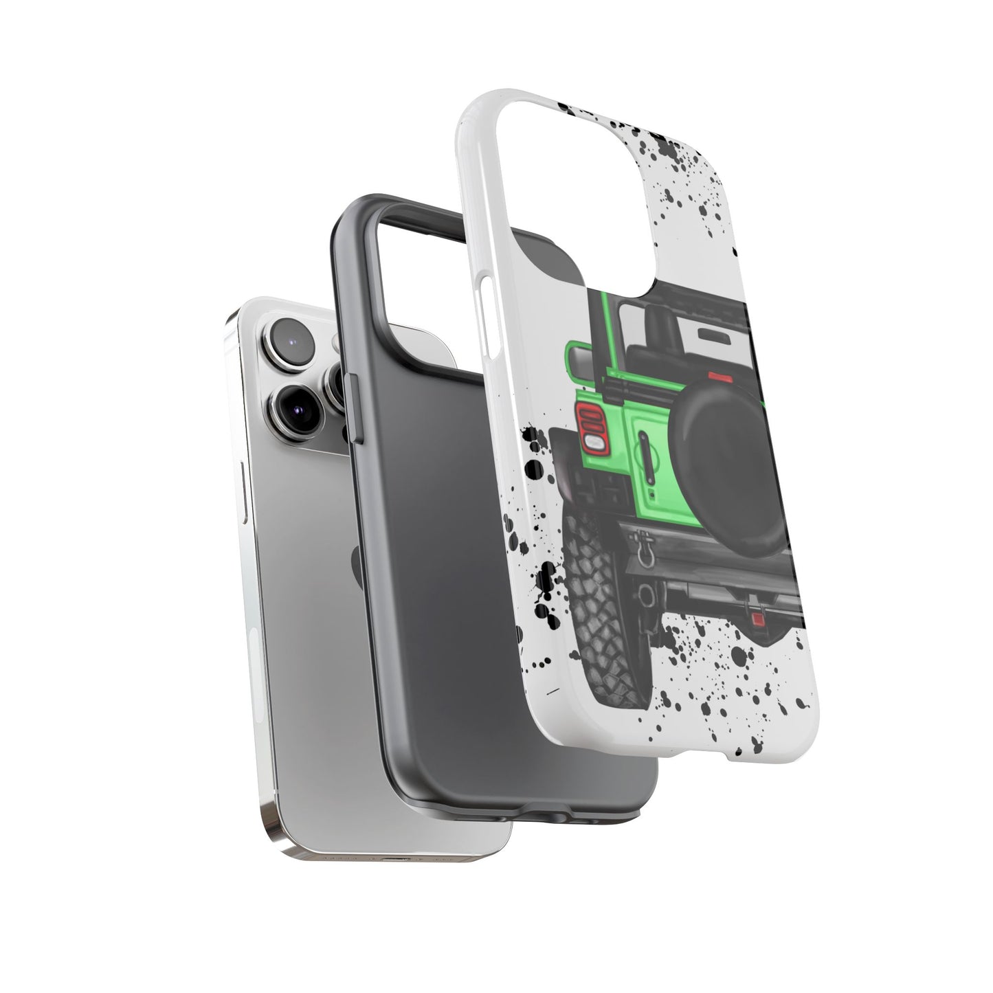 Off Road Life Green Protective Case for Iphone, Google and Samsung