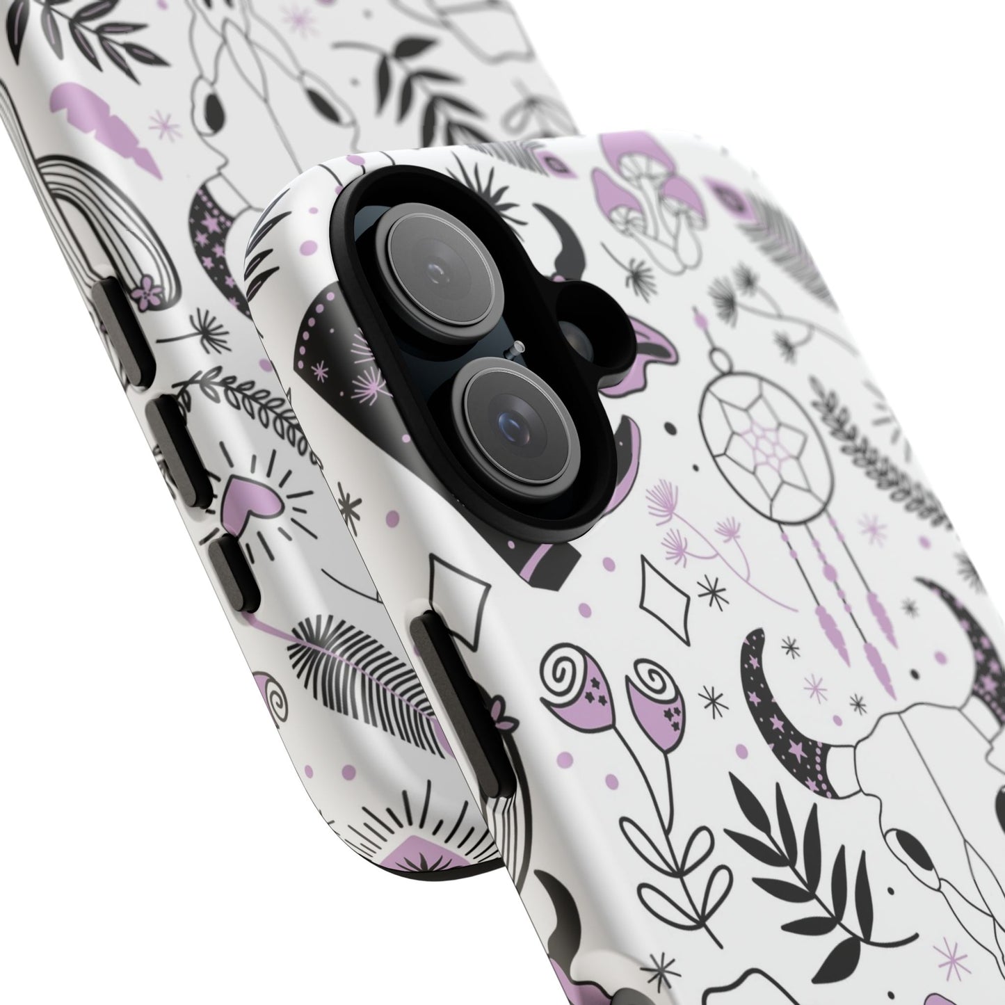 Purple and Black Western Protective Drop Proof Case Iphone, Samsung and Google phones