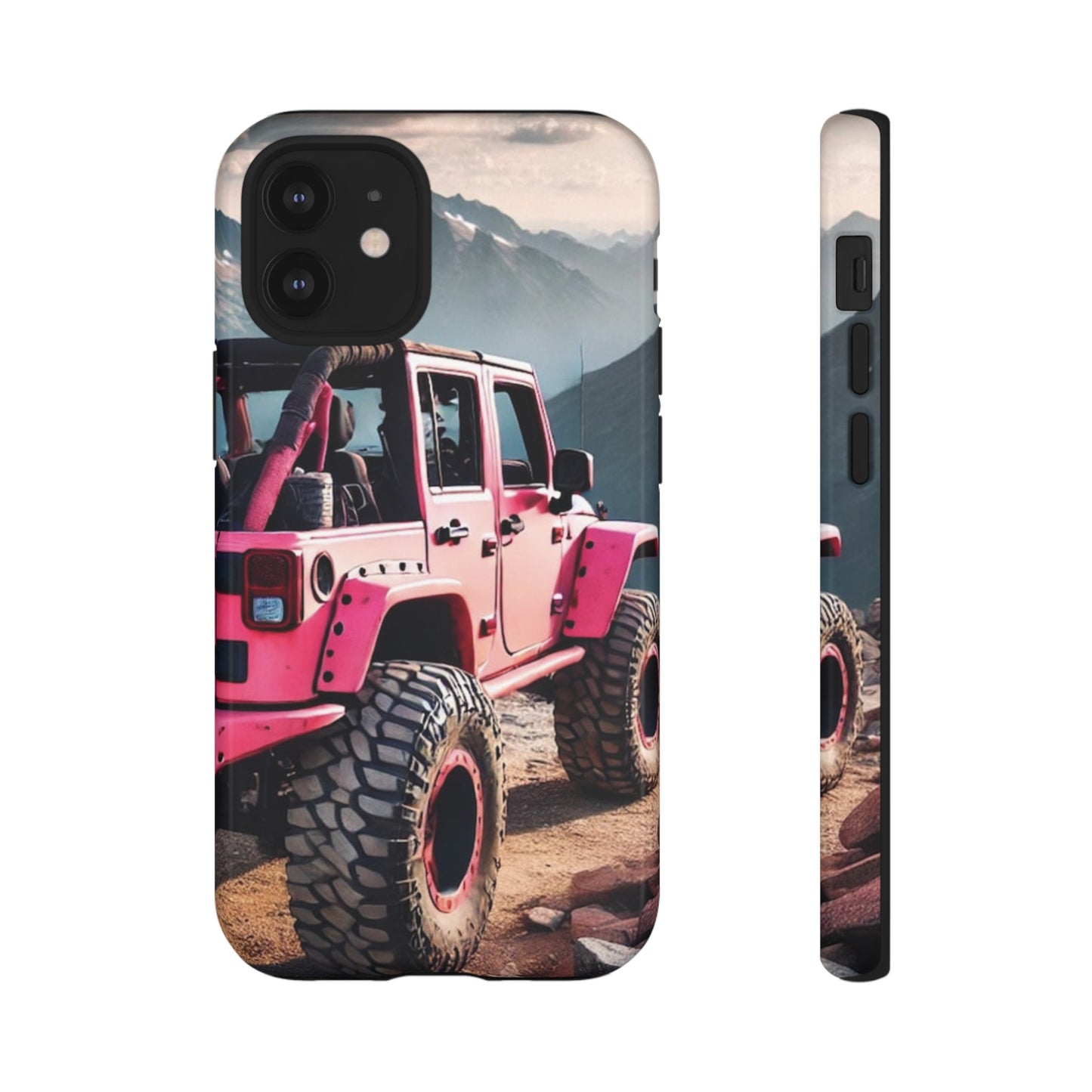 Pink Jeep Protective Phone Case