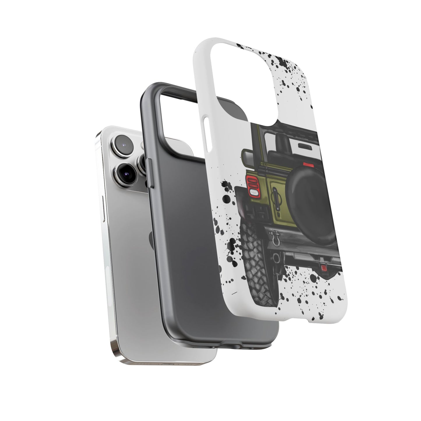 Off Road Life Army Green Protective Case for Iphone, Google and Samsung