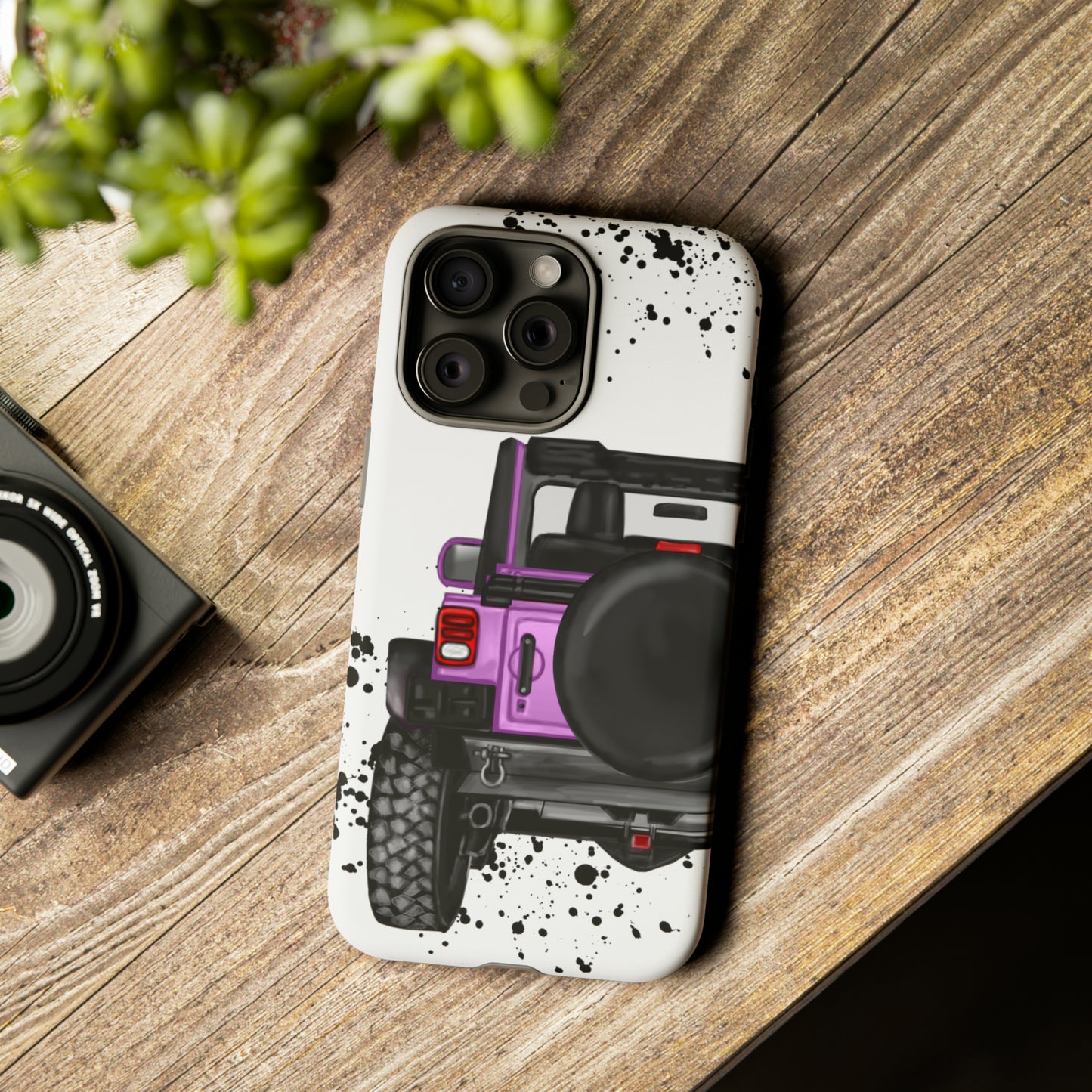 Off Road Life Charcoal Pink/Light Purple Protective Case for Iphone, Google and Samsung