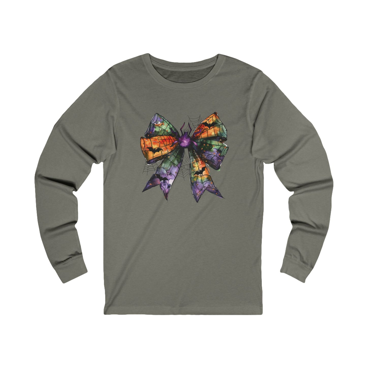 Colored Halloween Bow Unisex Jersey Long Sleeve Tee