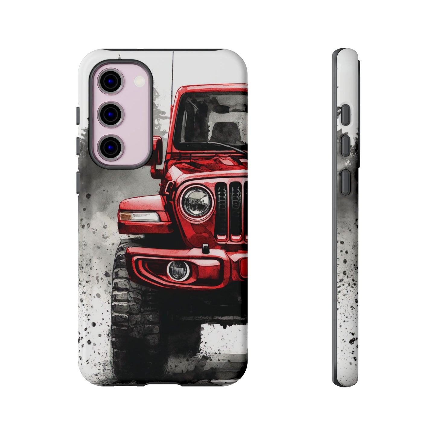 Off Road Love Red Wrangler Protective Phone Case for Iphone, Samsung and Google Phones