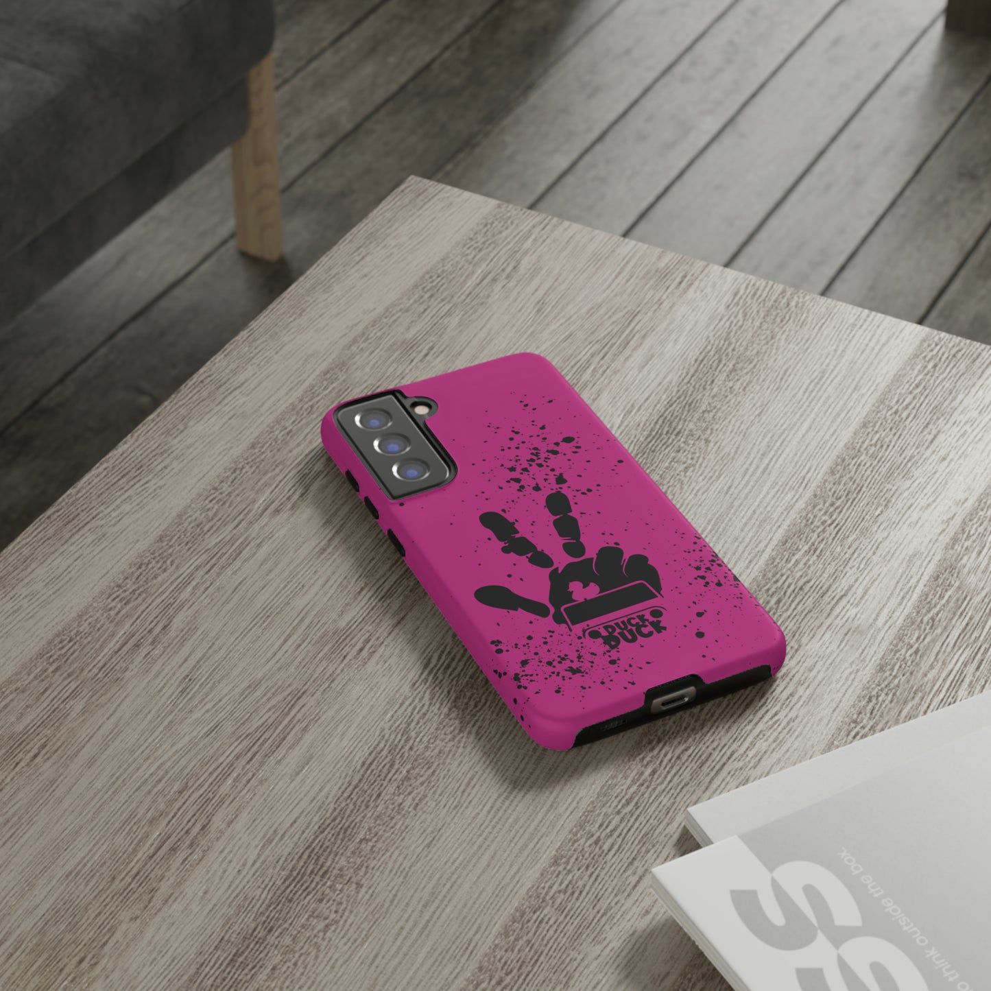 Duck Duck Hot Pink Protective Phone Case for IPhone, Samsung and Google Phone