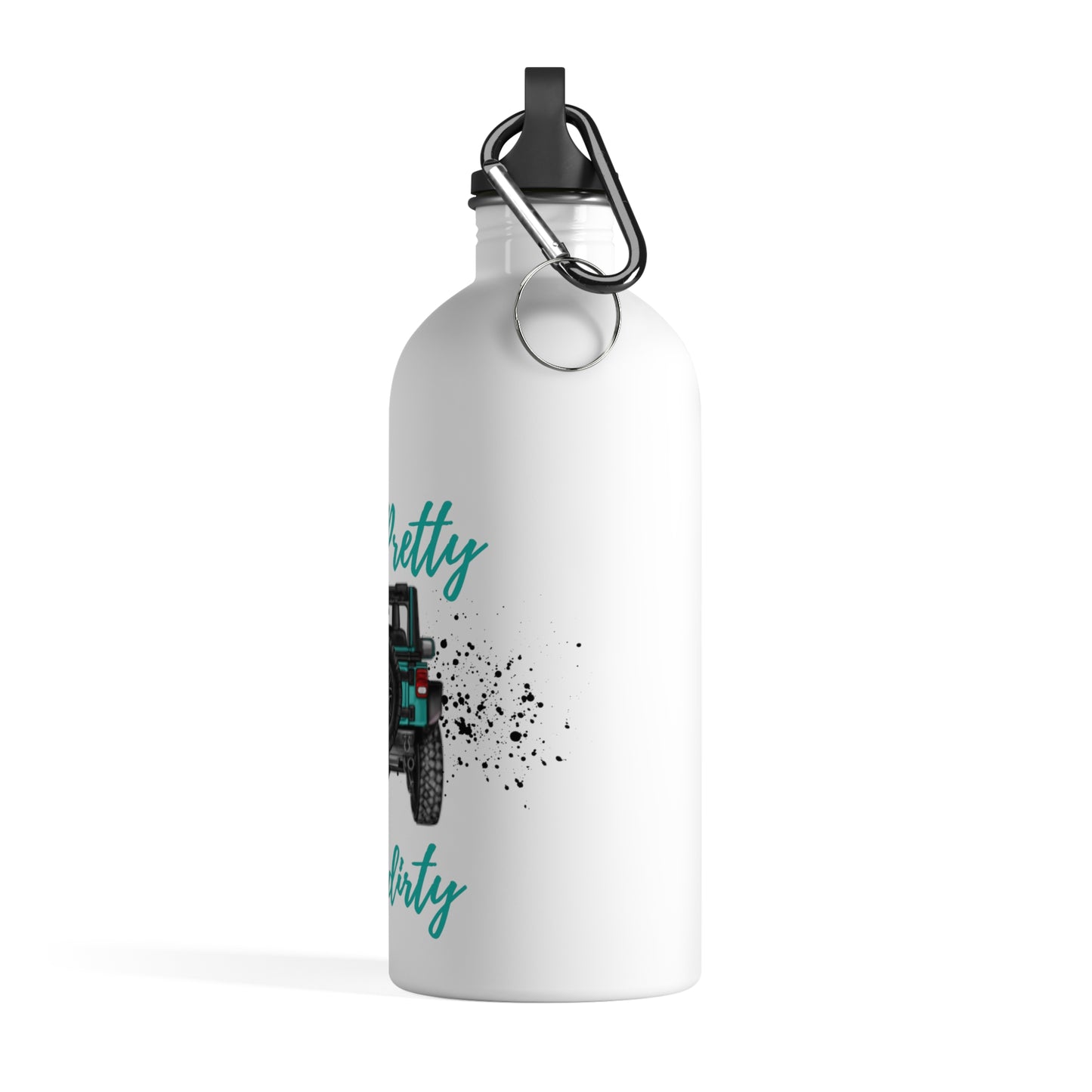 Look Pretty Play Dirty Turquoise Stainless Steel Water Bottle