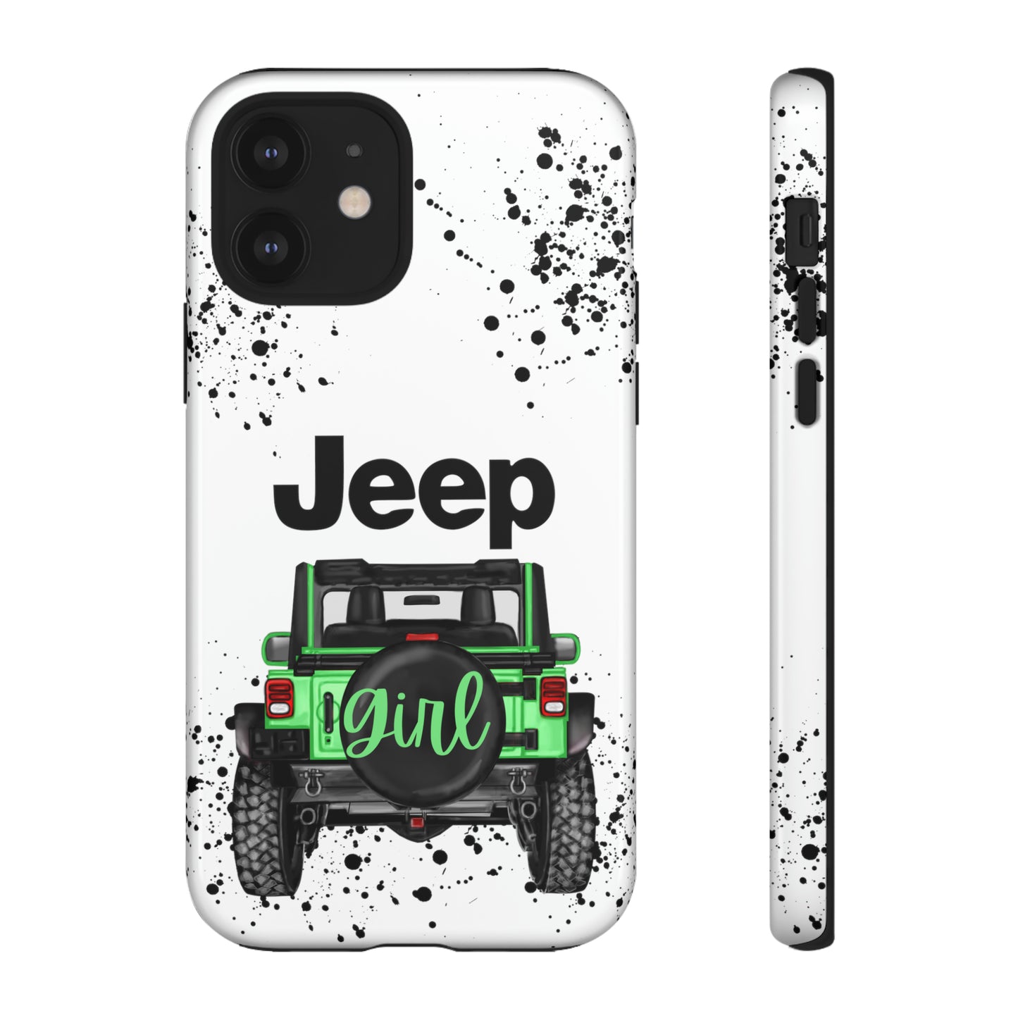 Off Road Girl Light Green Protective Case for Iphone, Google and Samsung Phones