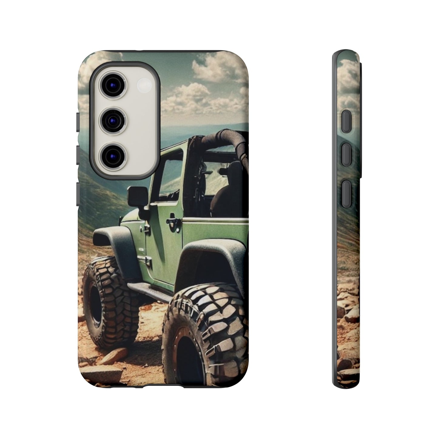 Green Jeep Protective Phone Case